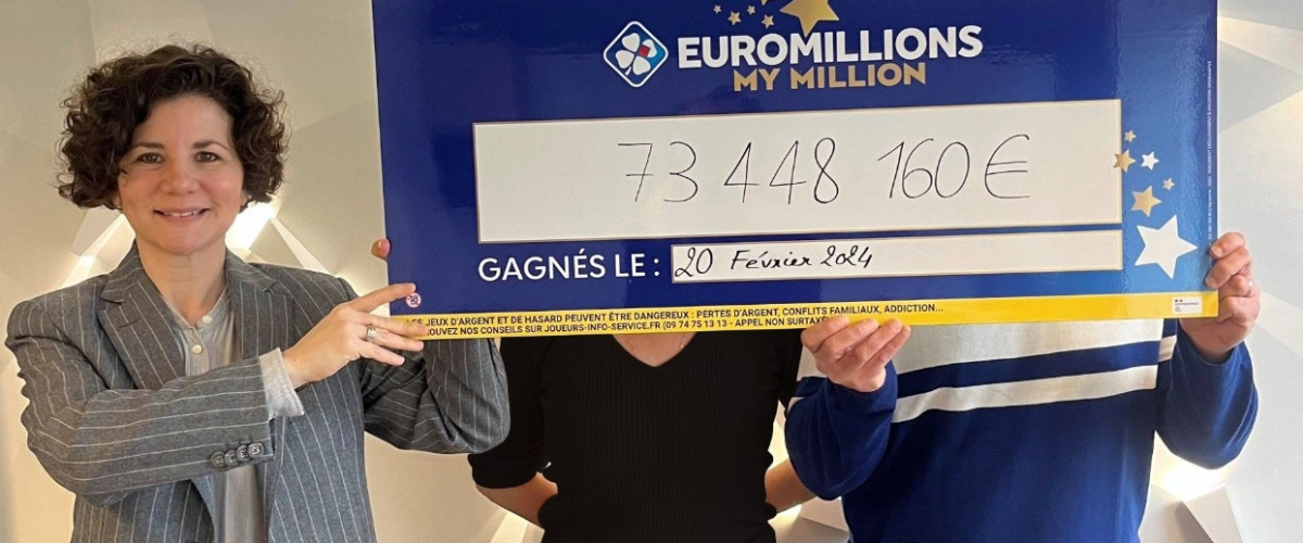 Ils gagnent 73M€ en février : « L’Euro Millions, c’est comme l’amour ! »